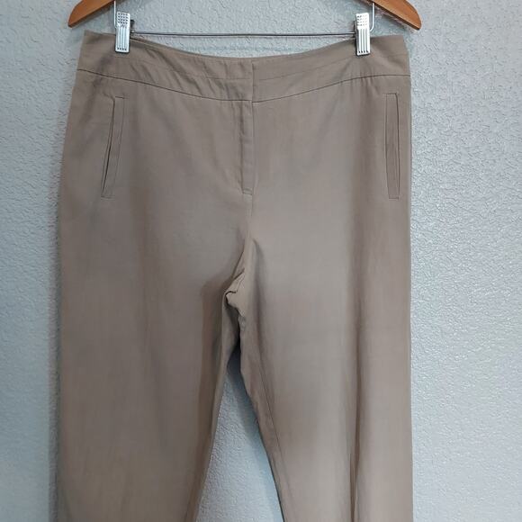 Pendelton Tan Silk Blend Trouser Pants Size 12 - Picture 3 of 13